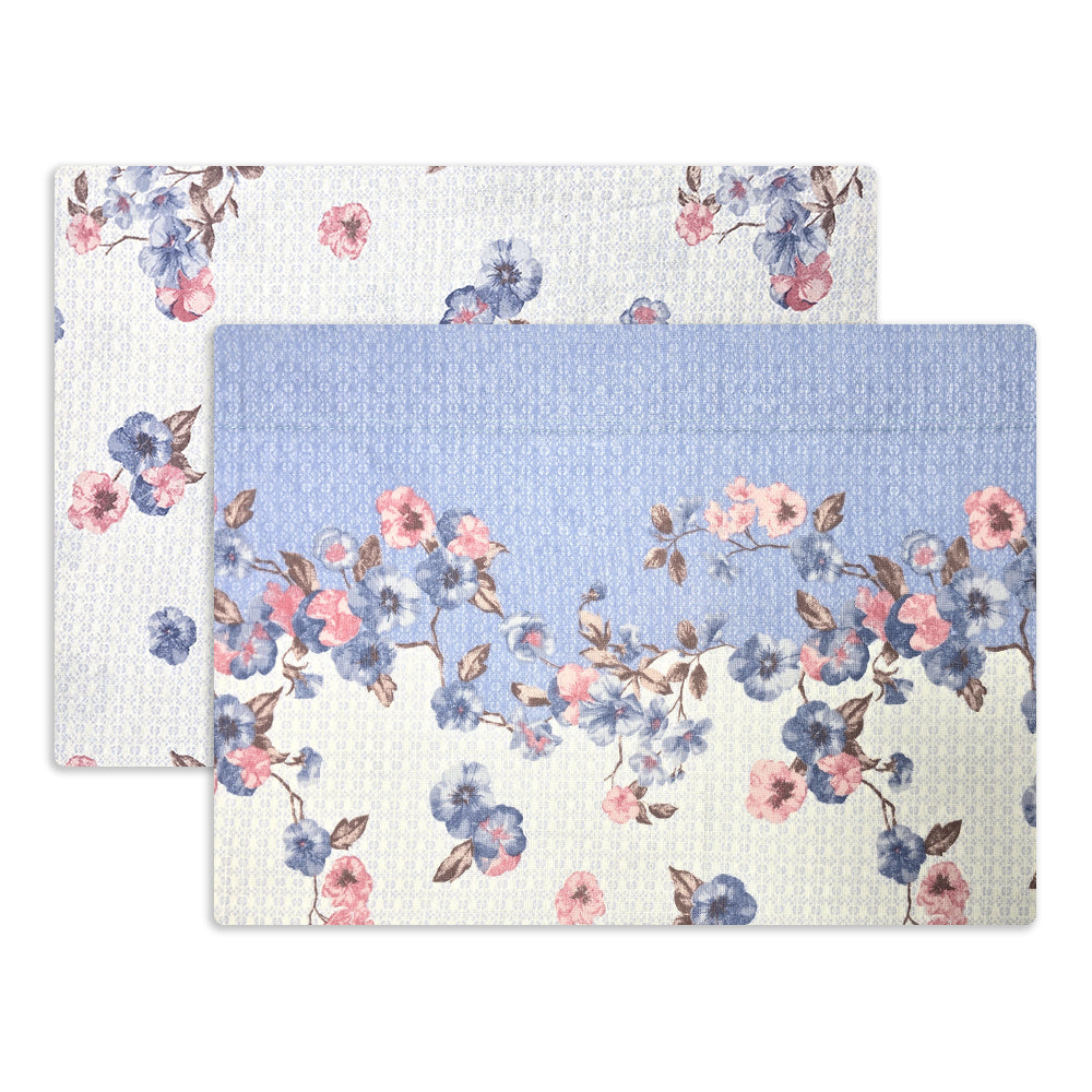 Completo Lenzuola in Flanella Matrimoniale - F150 (Azzurro)