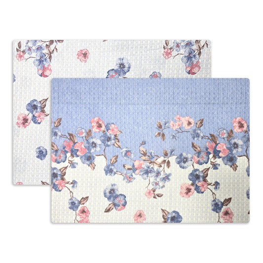 Completo Lenzuola in Flanella Matrimoniale - F150 (Azzurro)