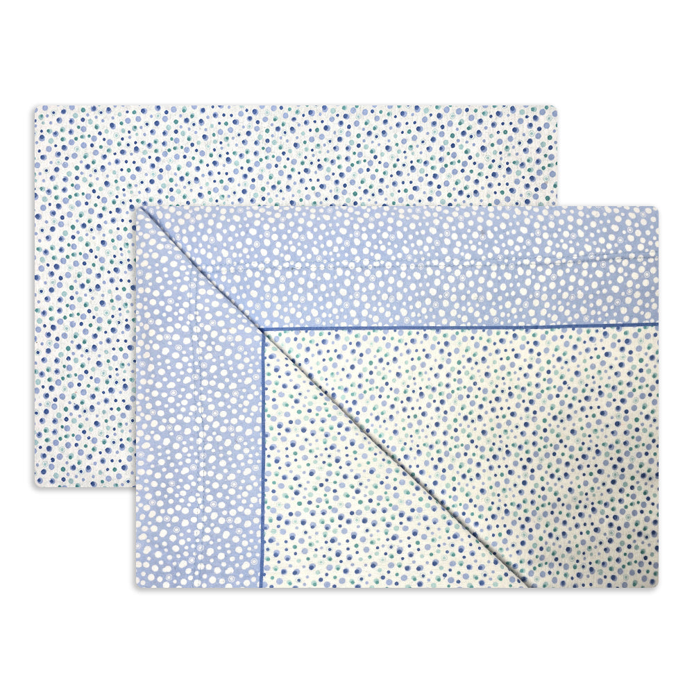 Completo Lenzuola in Flanella dimensioni varie - F145 (Celeste)