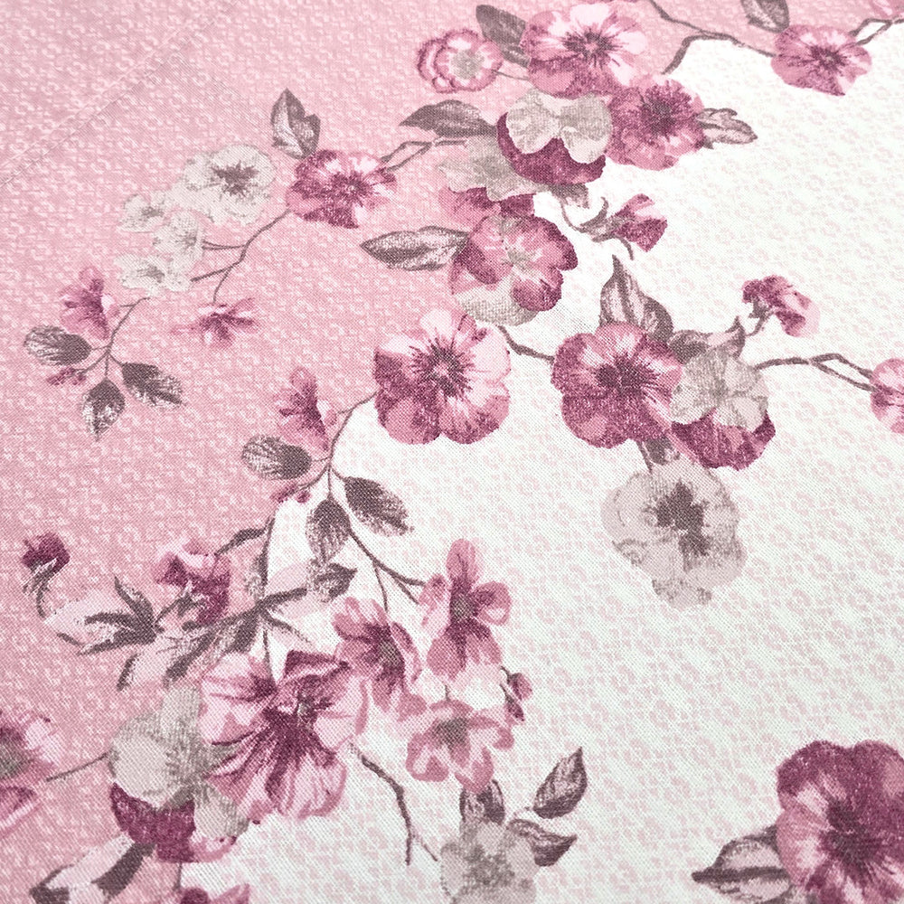 Completo Lenzuola in Flanella Matrimoniale - F150 (Rosa)