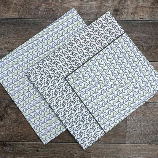 Completo Lenzuola in Puro Cotone Matrimoniale - M106 (Grigio)