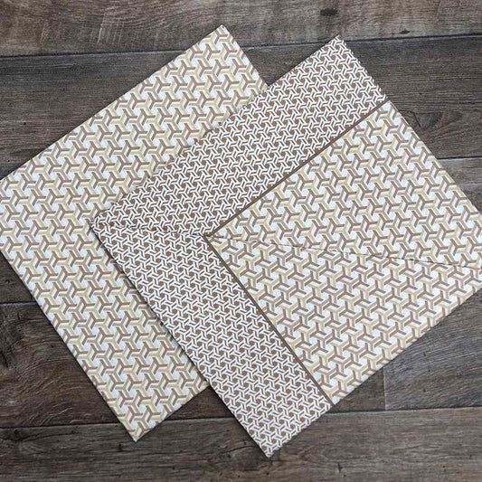 Completo Lenzuola in Puro Cotone Matrimoniale - M106 (Beige)