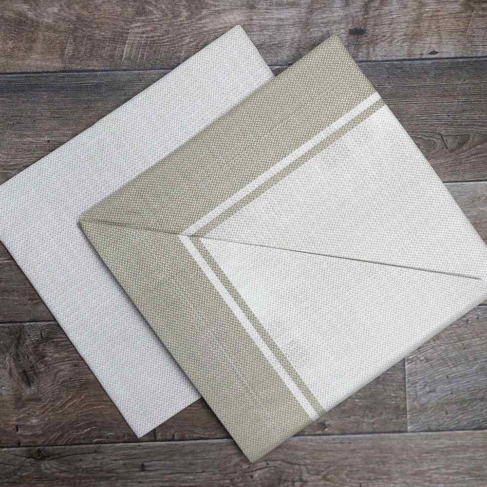 Completo Lenzuola in Puro Cotone Matrimoniale M132 (Tortora)