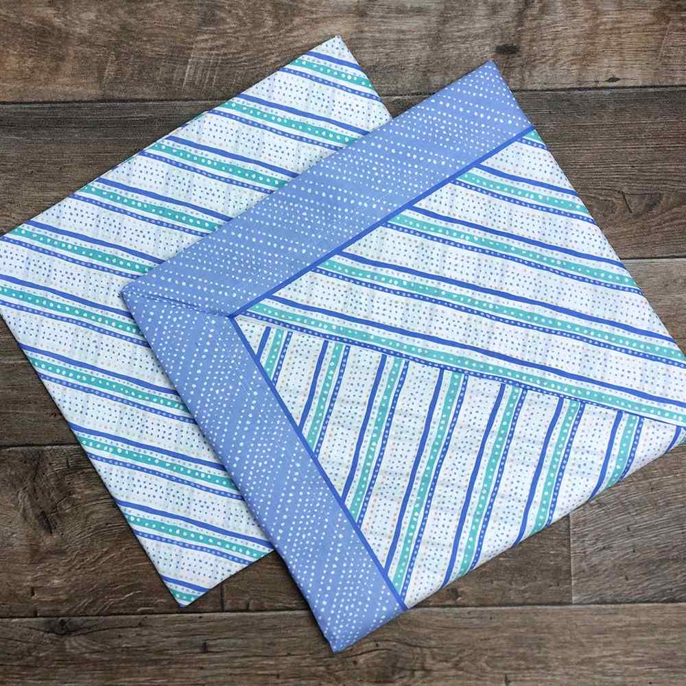 Completo lenzuola in Puro Cotone Matrimoniale - M107 (Azzurro)