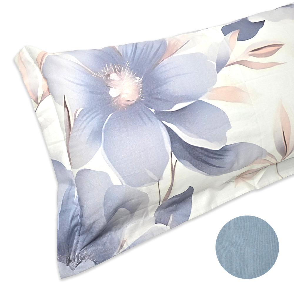 Completo Lenzuola in Puro Cotone con 4 federe AURA di Botticelli Home - Carta da Zucchero