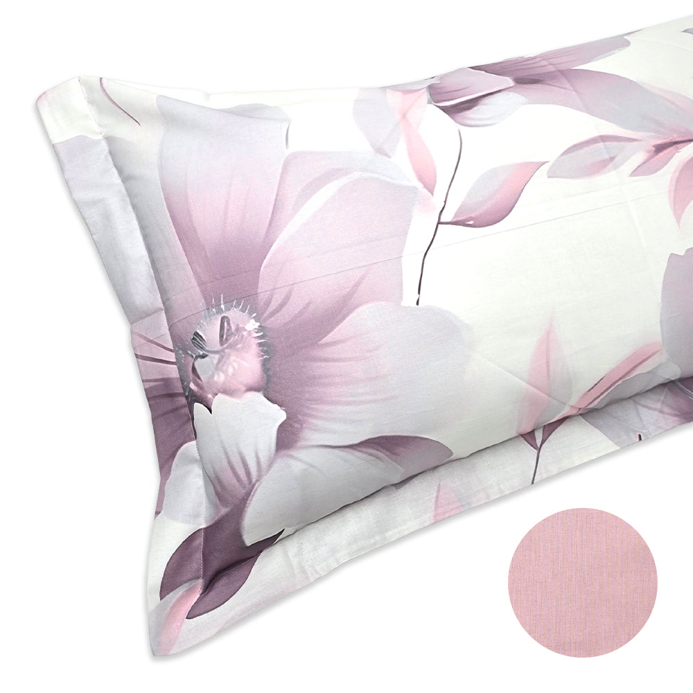 Completo Lenzuola in Puro Cotone con 4 federe AURA di Botticelli Home - Rosa Antico