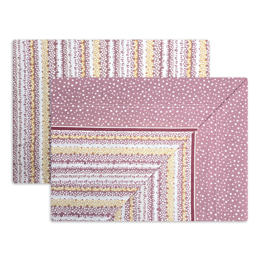 Completo lenzuola in Puro Cotone Una Piazza e Mezza - M128 (Rosa)