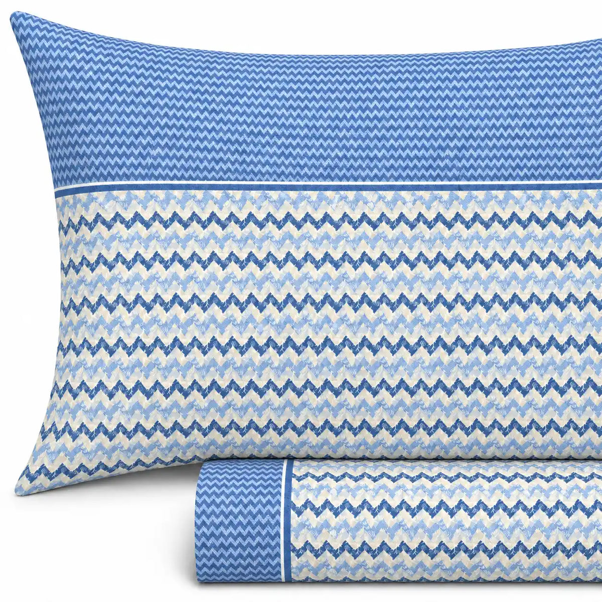 Completo Lenzuola in Flanella dimensioni varie - F138 (Azzurro)