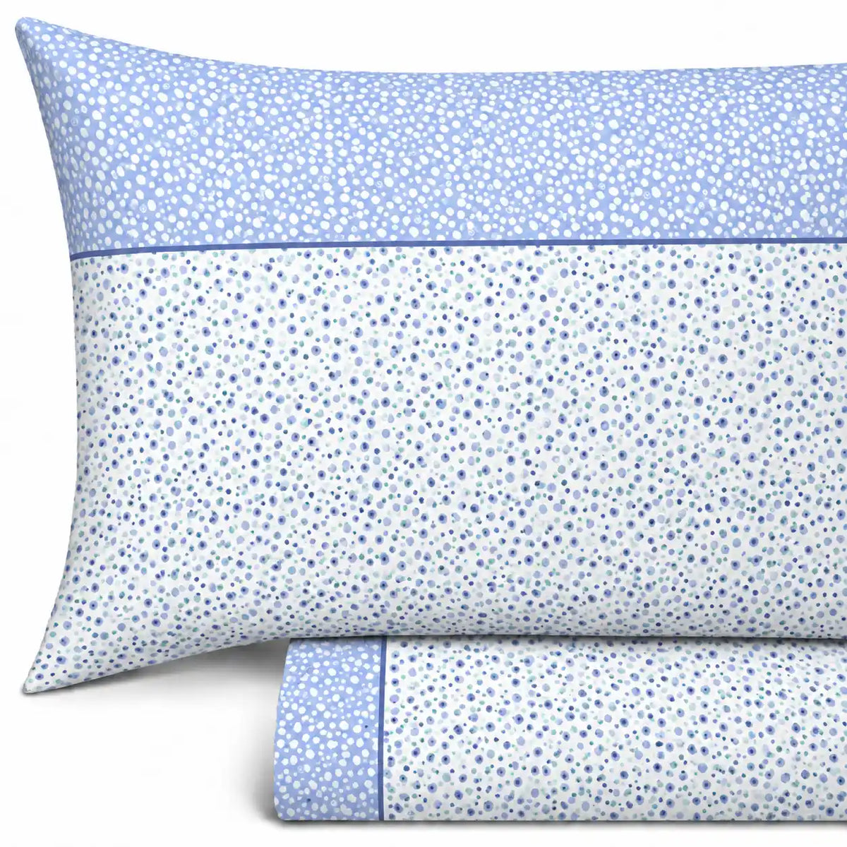 Completo Lenzuola in Flanella dimensioni varie - F145 (Celeste)
