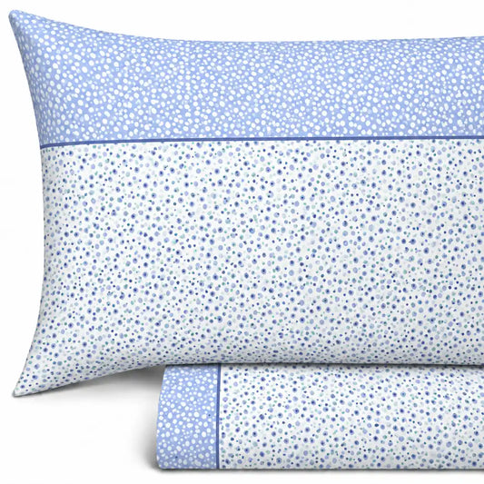 Completo Lenzuola in Flanella dimensioni varie - F145 (Celeste)