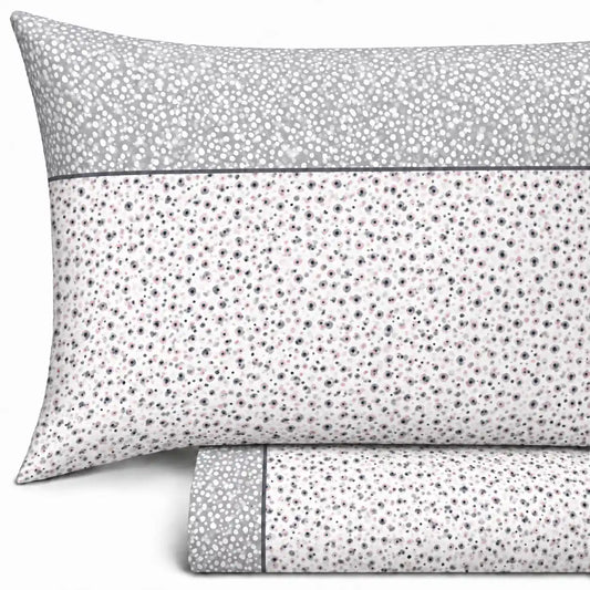 Completo Lenzuola in Flanella dimensioni varie - F145 (Grigio)