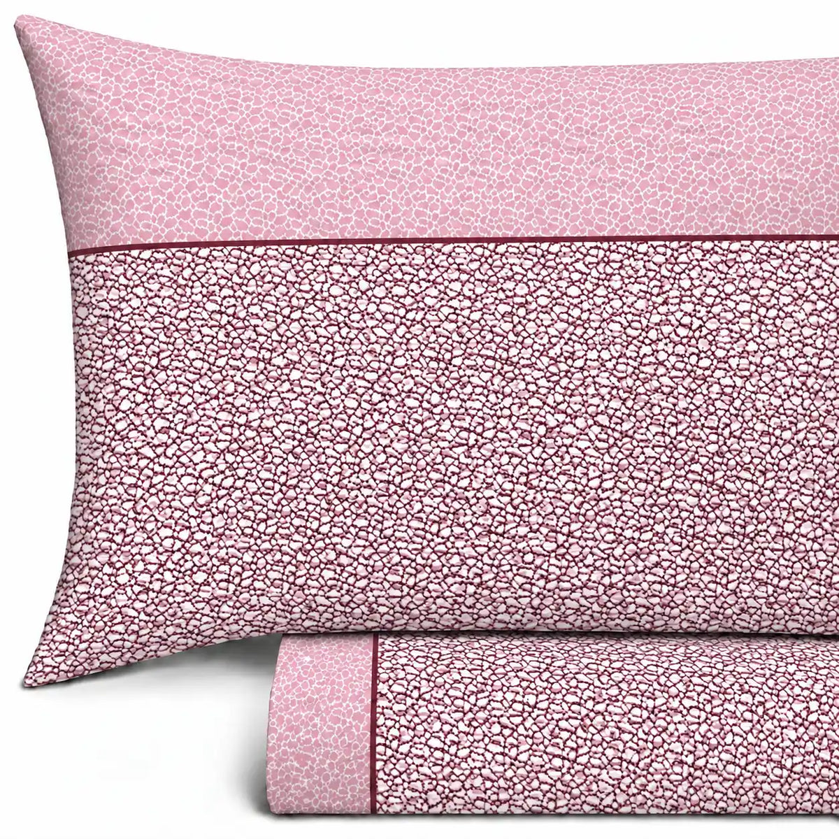 Completo Lenzuola in Flanella dimensioni varie - F130 (Rosa)