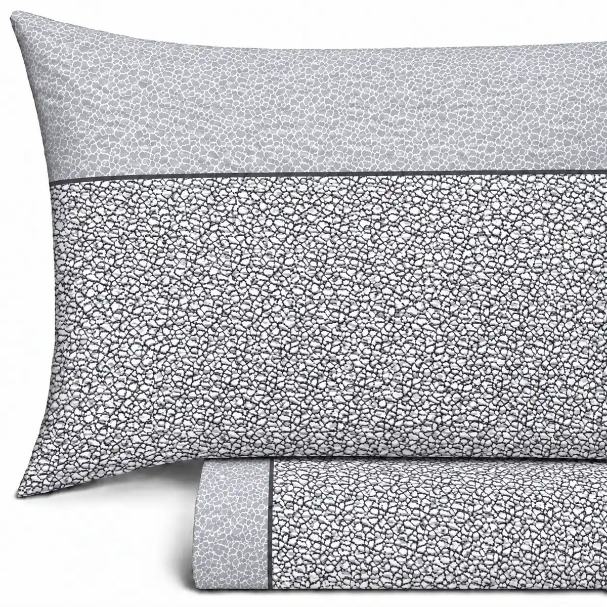 Completo Lenzuola in Flanella dimensioni varie - F130 (Grigio)