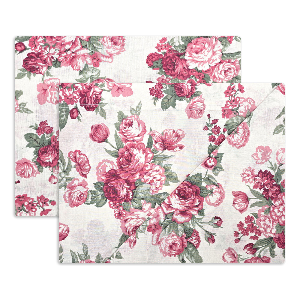 Completo lenzuola in Puro Cotone Matrimoniale - M170 (Rosa)