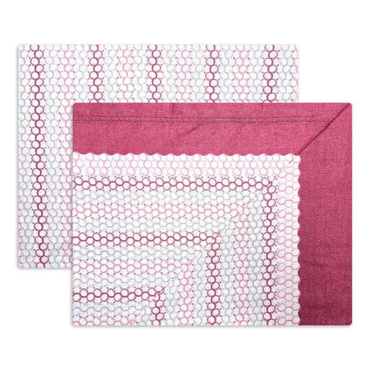 Completo lenzuola in Puro Cotone Matrimoniale - M171 (Rosa)