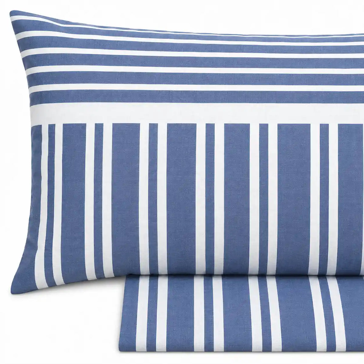 Completo lenzuola in Puro Cotone Singolo - M183 (Azzurro)