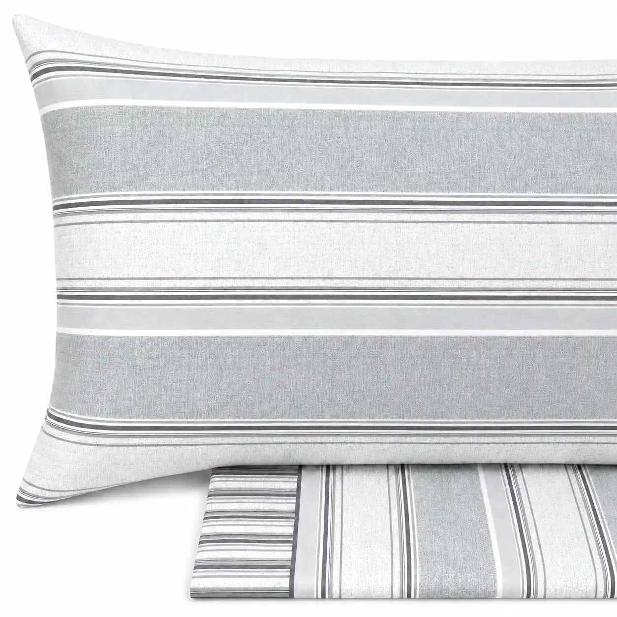 Completo lenzuola in Puro Cotone Singolo - M175 (Grigio)