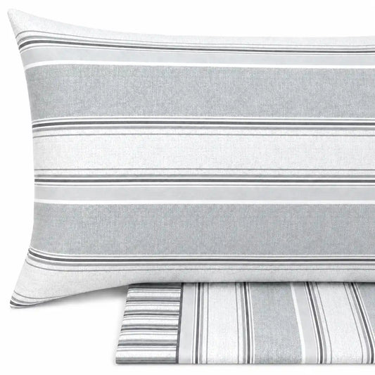 Completo lenzuola in Puro Cotone Singolo - M175 (Grigio)