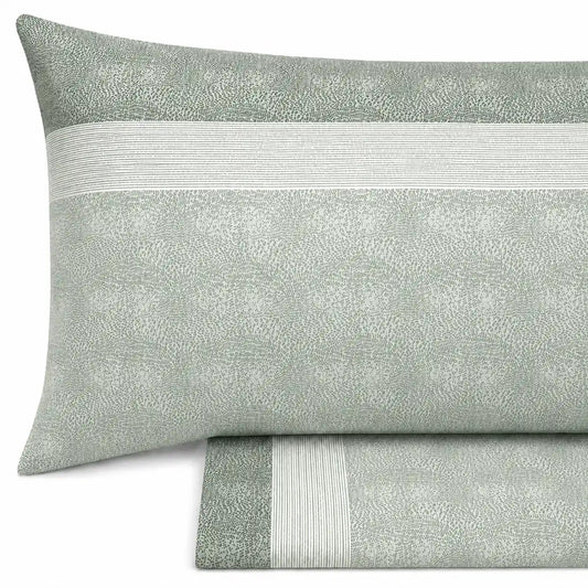 Completo lenzuola in Puro Cotone dimensioni varie - M176 (Verde)