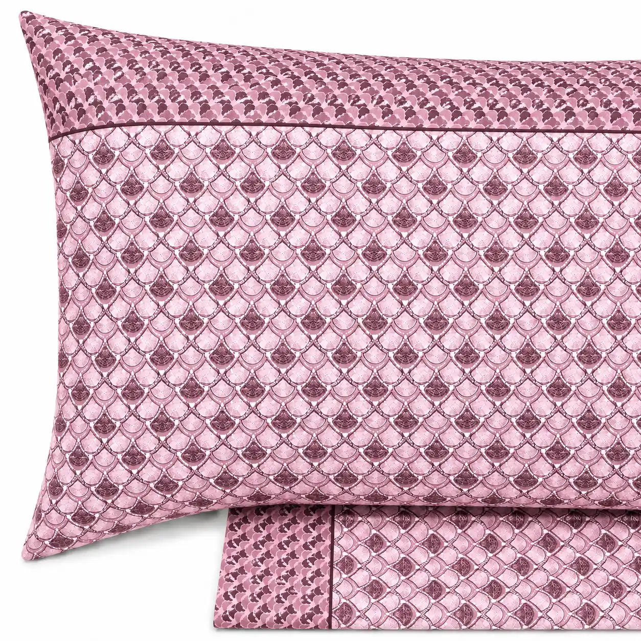 Completo lenzuola in Puro Cotone dimensioni varie - M153 (Rosa)