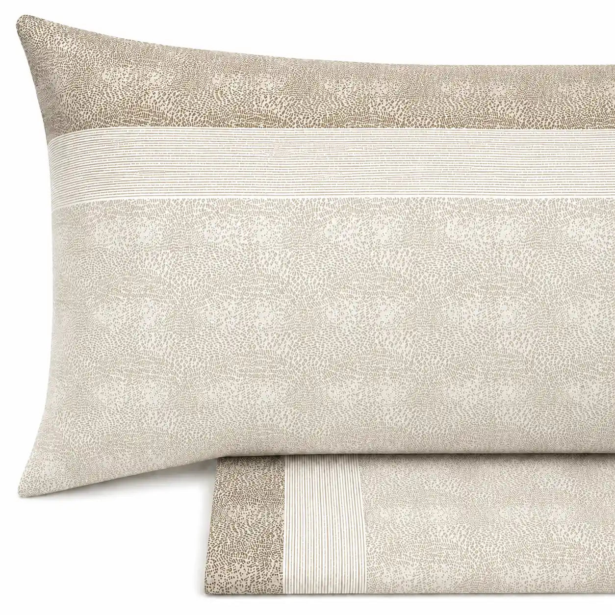 Completo lenzuola in Puro Cotone dimensioni varie - M176 (Beige)
