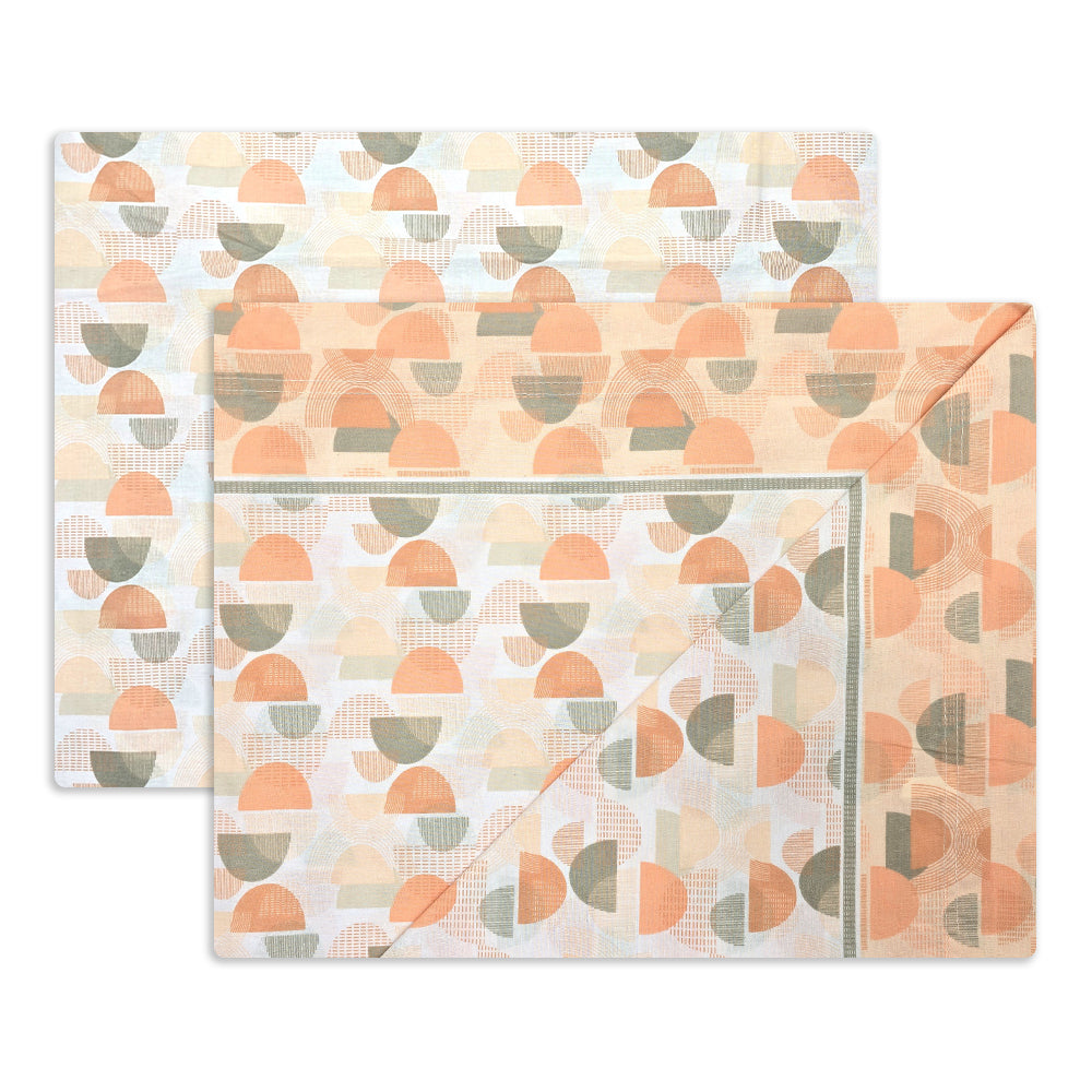 Completo lenzuola in Puro Cotone dimensioni varie - M168 (Salmone)