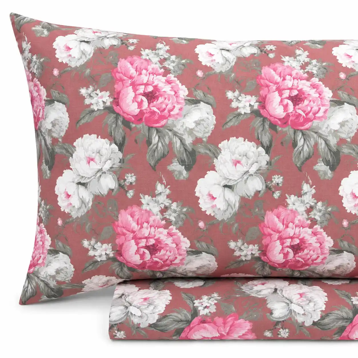 Completo lenzuola in Puro Cotone Matrimoniale - M169 (Rosa)