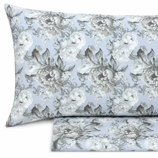 Completo lenzuola in Puro Cotone Matrimoniale - M169 (Polvere)