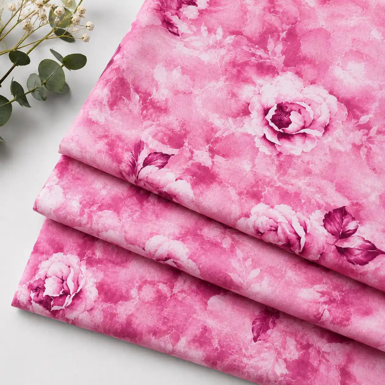 Completo lenzuola in Puro Cotone Matrimoniale - M179 (Rosa)