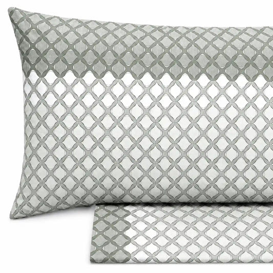 Completo lenzuola in Puro Cotone dimensioni varie - M172 (Verde)