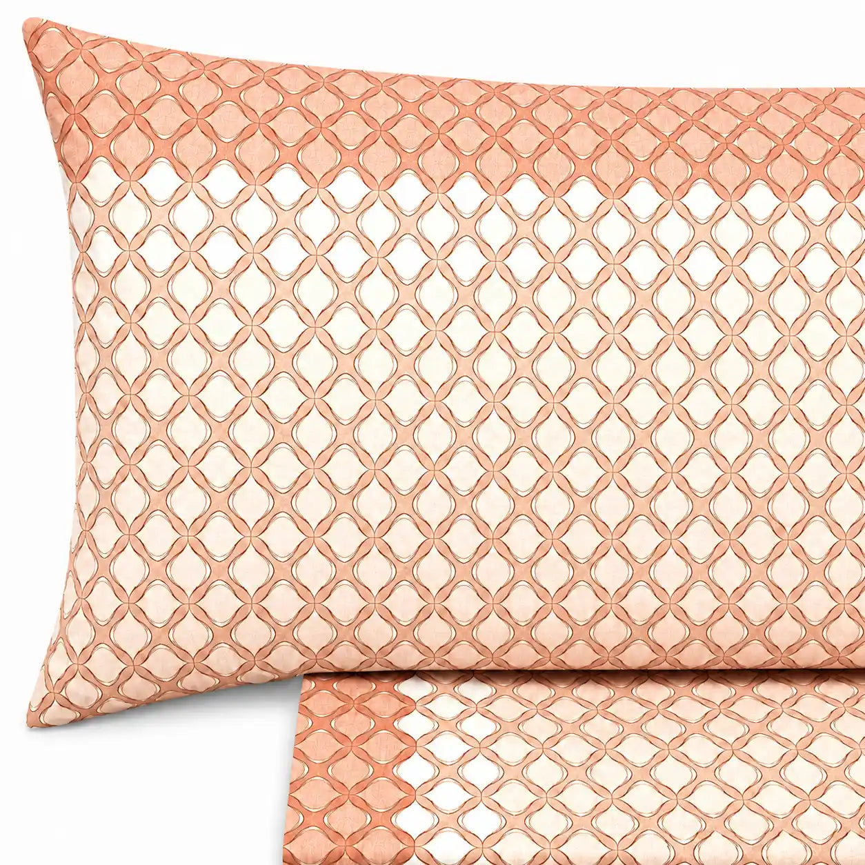 Completo lenzuola in Puro Cotone dimensioni varie - M172 (Salmone)