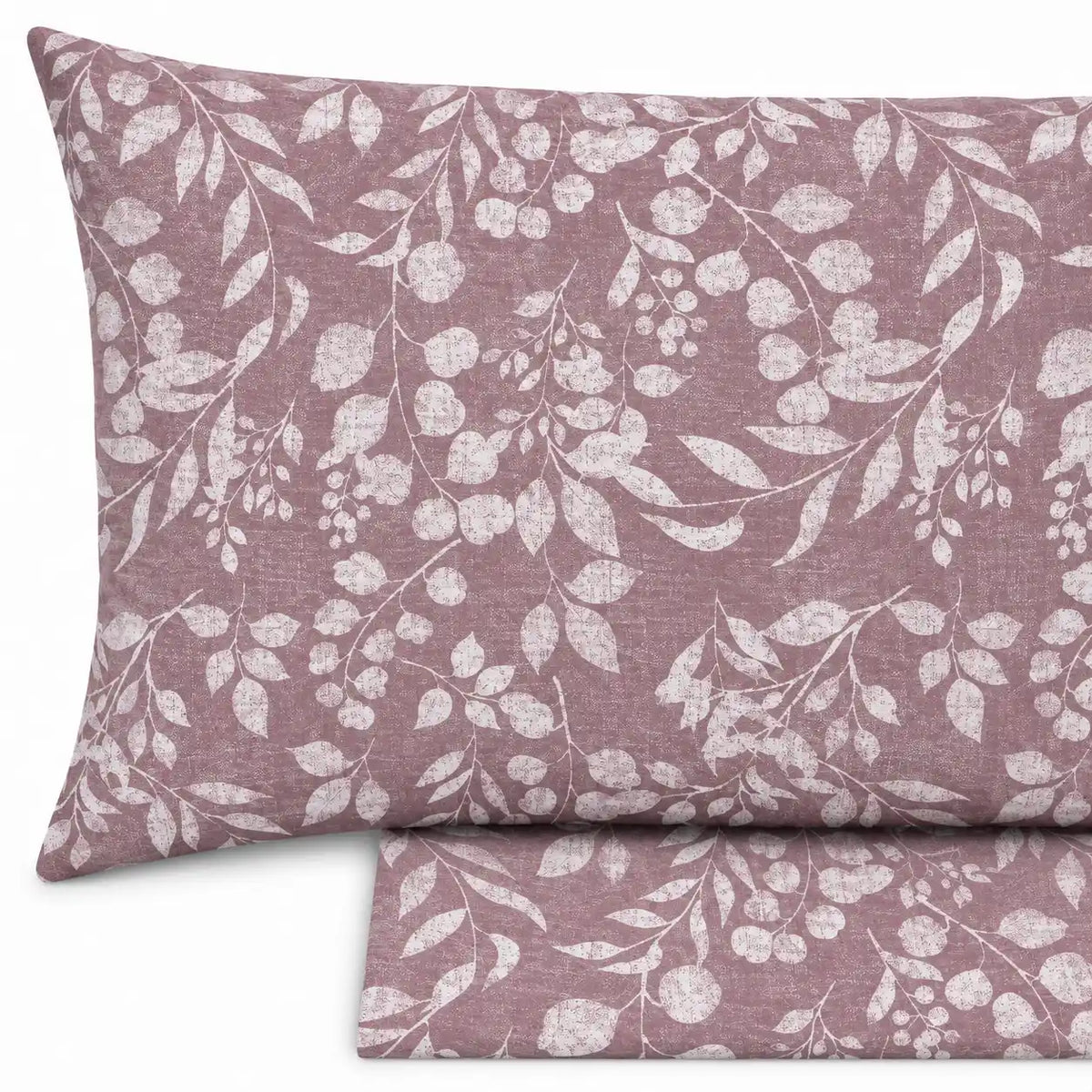 Completo lenzuola in Puro Cotone Matrimoniale - M181 (Rosa)