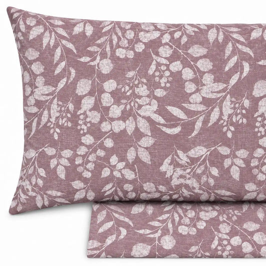Completo lenzuola in Puro Cotone Matrimoniale - M181 (Rosa)