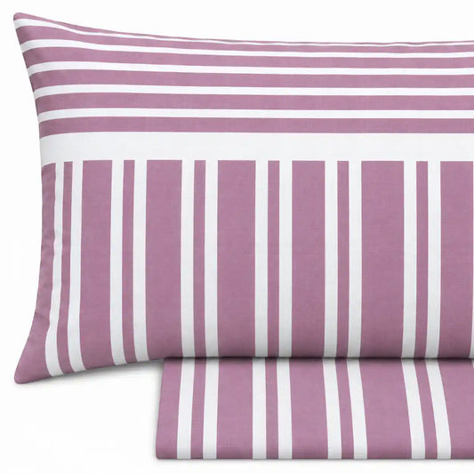 Completo lenzuola in Puro Cotone Singolo - M173 (Rosa)