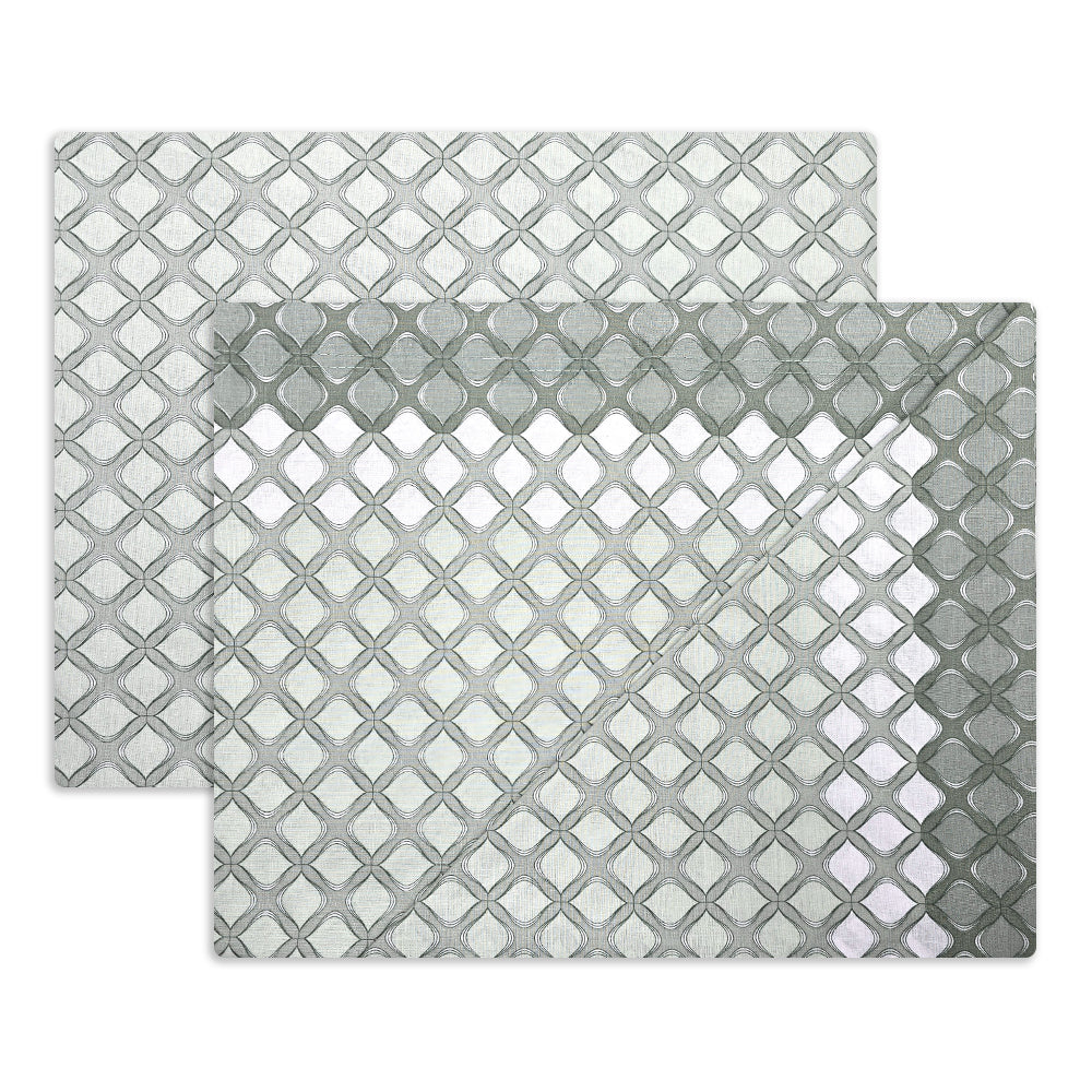 Completo lenzuola in Puro Cotone dimensioni varie - M172 (Verde)