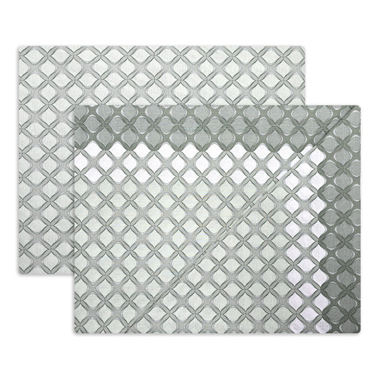 Completo lenzuola in Puro Cotone dimensioni varie - M172 (Verde)