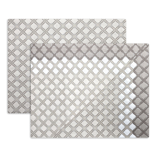 Completo lenzuola in Puro Cotone dimensioni varie - M172 (Beige)