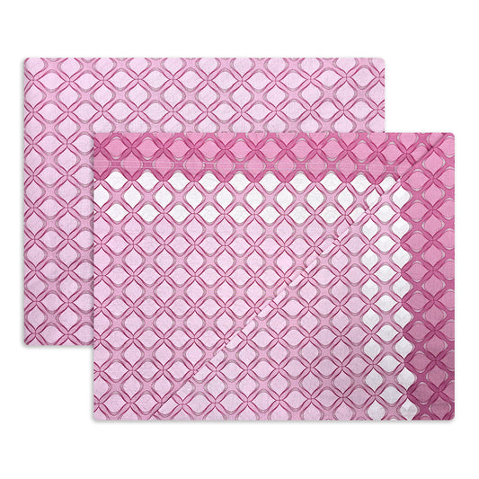 Completo lenzuola in Puro Cotone dimensioni varie - M172 (Rosa)