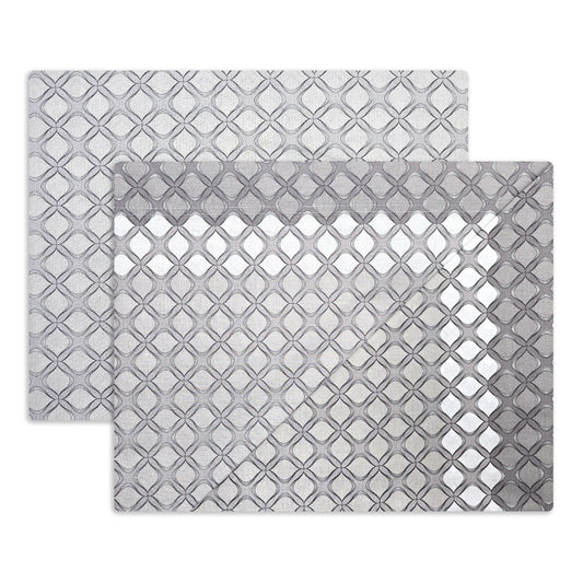 Completo lenzuola in Puro Cotone dimensioni varie - M172 (Grigio)