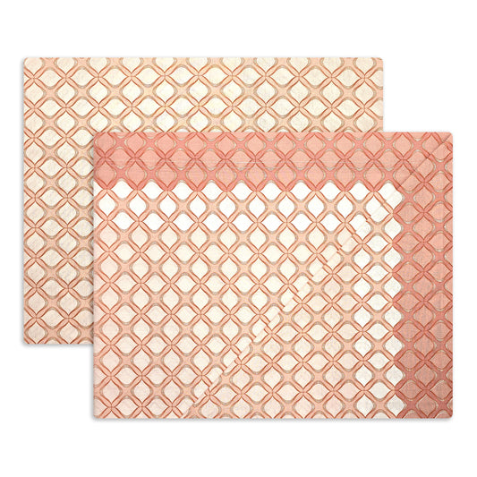 Completo lenzuola in Puro Cotone dimensioni varie - M172 (Salmone)