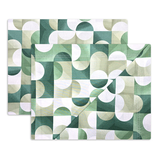 Completo lenzuola in Puro Cotone dimensioni varie - M174 (Verde)