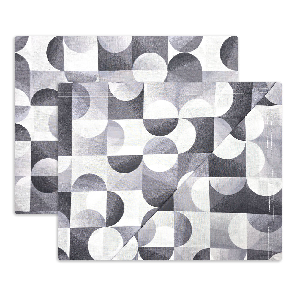Completo lenzuola in Puro Cotone dimensioni varie - M174 (Grigio)