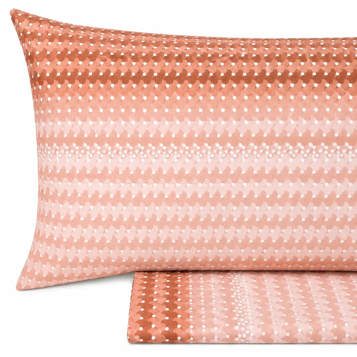 Completo lenzuola in Puro Cotone Matrimoniale - M180 (Salmone)
