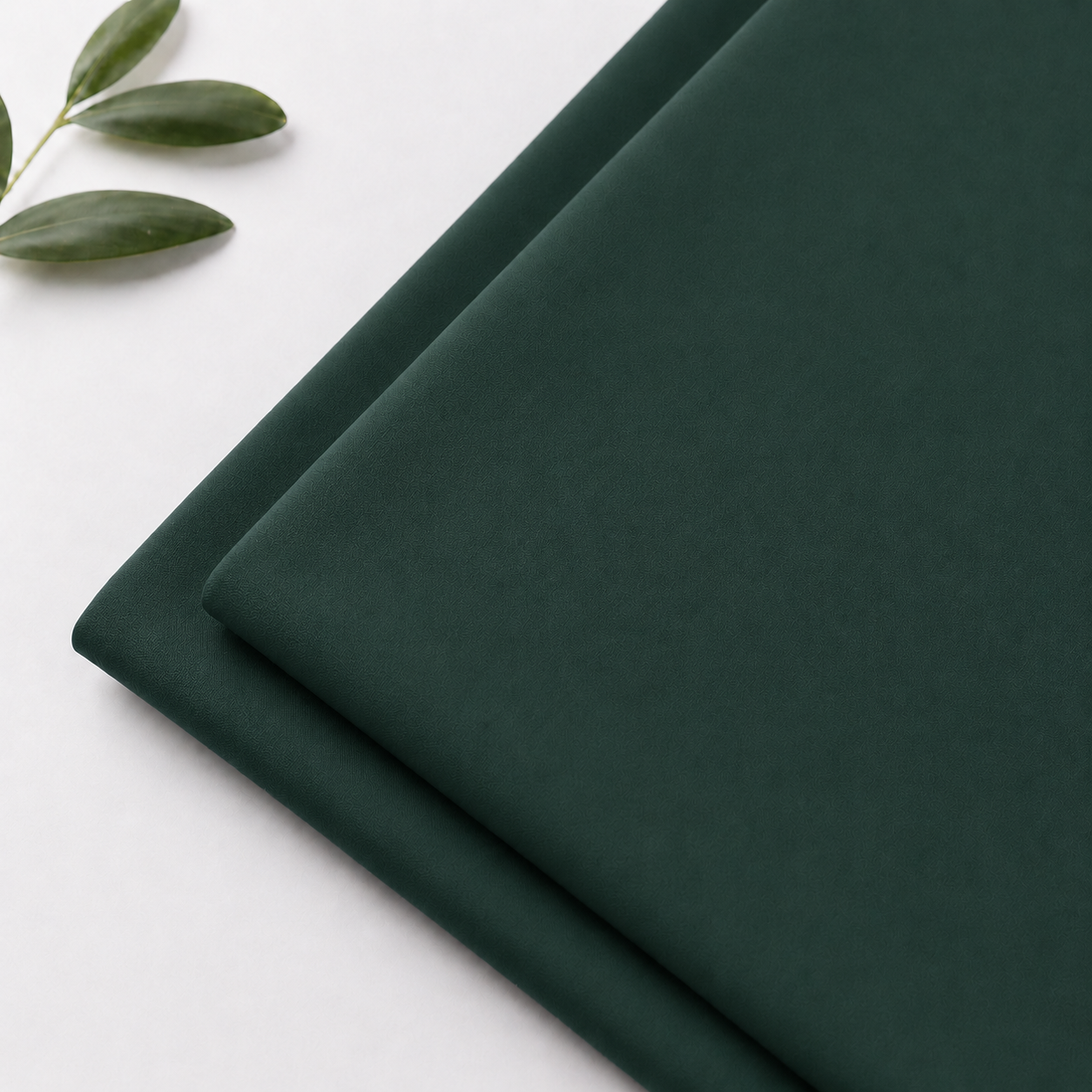 Completo lenzuola Tinta Unita in Puro Cotone dimensioni varie - Verde Pino