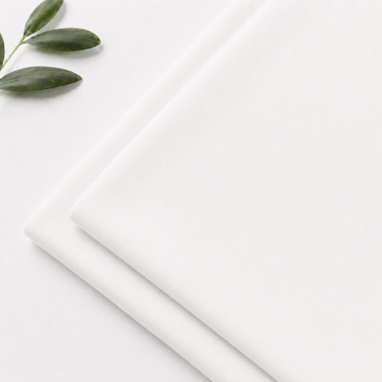Completo lenzuola Tinta Unita in Puro Cotone dimensioni varie - Bianco