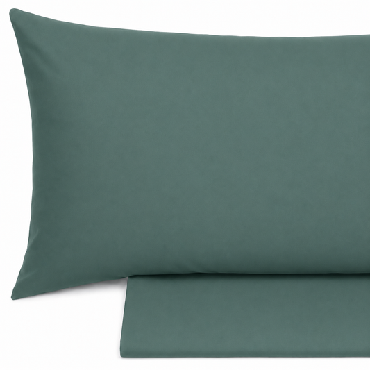 Completo lenzuola Tinta Unita in Puro Cotone dimensioni varie - Verde Menta