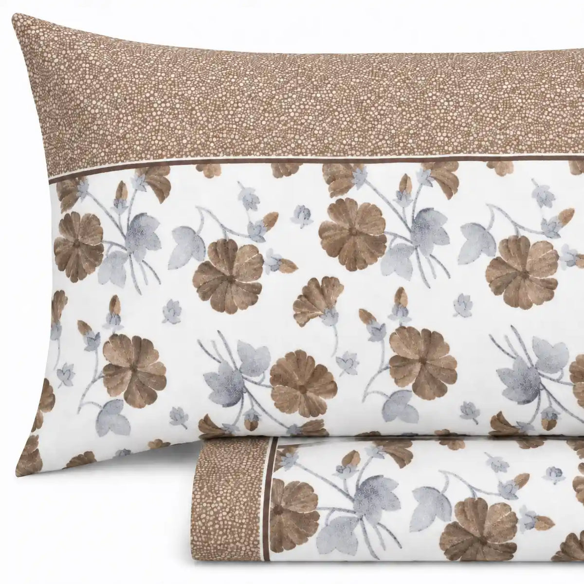 Completo Lenzuola in Flanella, Matrimoniale - F150 (Beige)