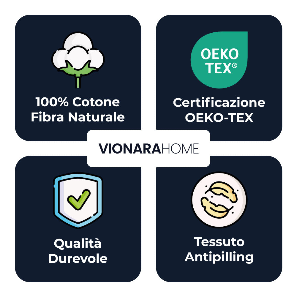 Completo Lenzuola in Flanella dimensioni varie - Given (Ottanio)