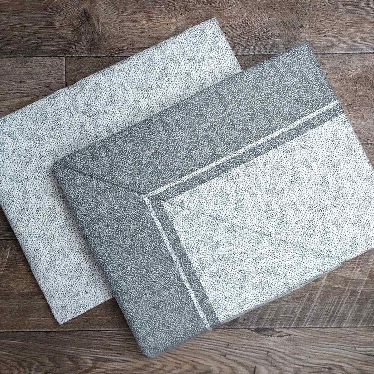 Completo Lenzuola in Flanella Matrimoniale - F105 (Grigio)