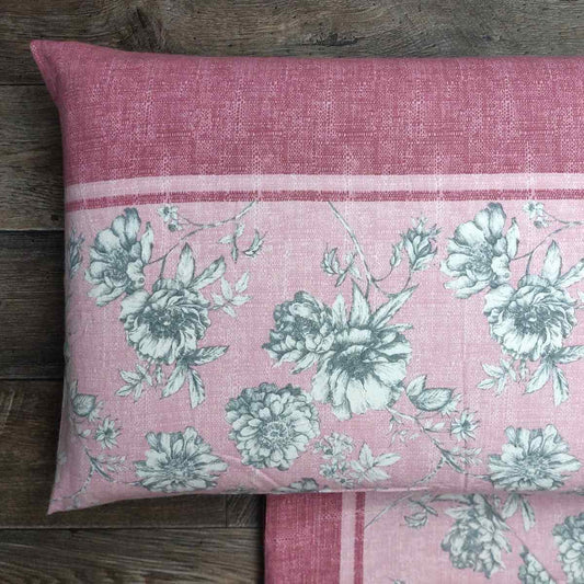 Completo Lenzuola in Flanella Matrimoniale - F104 (Rosa)